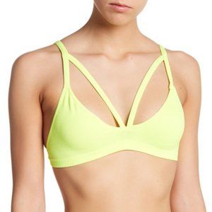 FREE PEOPLE Keira Seamless Bralette Yellow Sz XS
